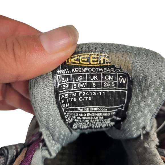 Keen Utility Women's Detroit XT Steel Toe Brown and Purple Size 8.5W Women's - Picture 9 of 13